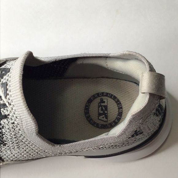 APL TechLoom Bliss Sneakers in Metallic Silver/White/Black. - Picture 9 of 16